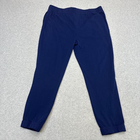 Xersion Activewear Pants WMNS XXL Blue Pull On Elastic Waist High Rise Cotton - Picture 3 of 10